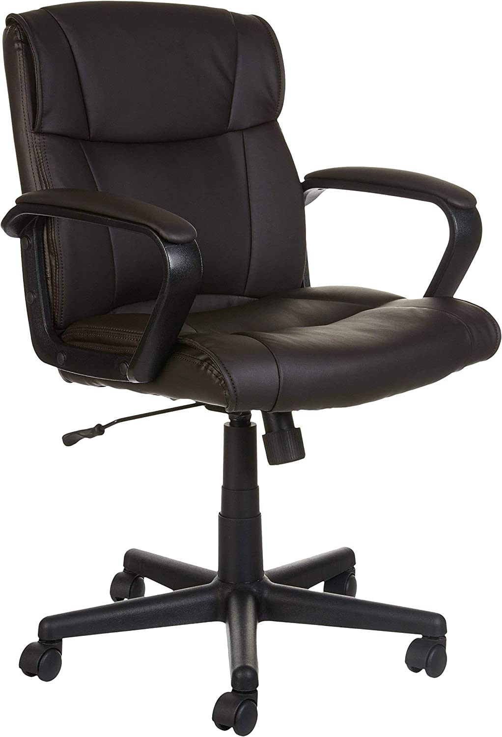 Adjustable Height/Tilt, 360-Degree Swivel, Padded Office Desk Chair with Armrests